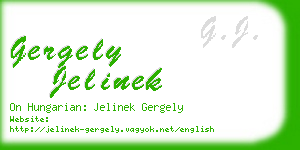 gergely jelinek business card